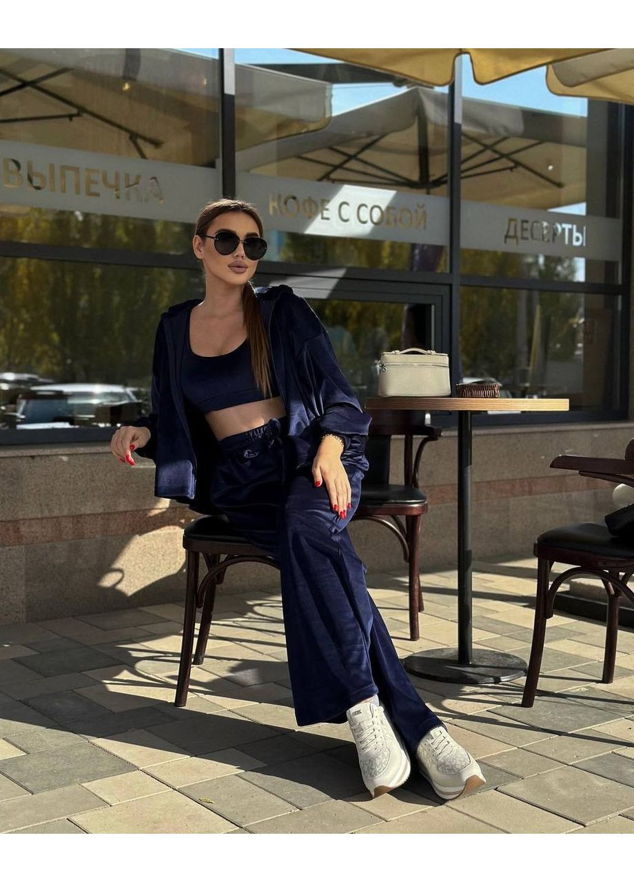 Костюм 3-ка (кофта + штаны + топ) — СМЕР В ОПИСАНИИ DK/DL Мода без кордонів (369573720)