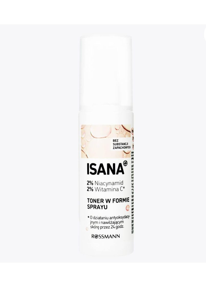 Тонер для сяйва шкіри з вітаміном С та ніацинамідом Glow Anti-Ox Toner Spray 100 мл Isana (366569526)