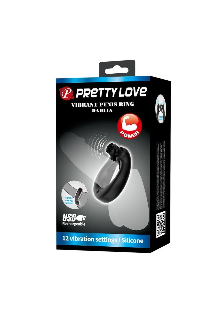 Віброкільце DAHLIA, 12 vibration functions memory function Pretty Love (383091440)