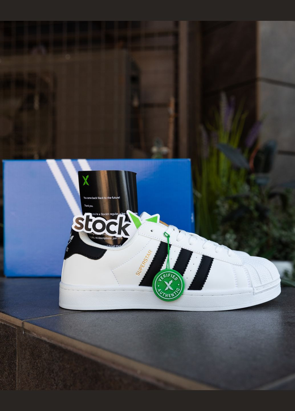 Білі Осінні кросівки чоловічі white black No Brand Superstar Classic