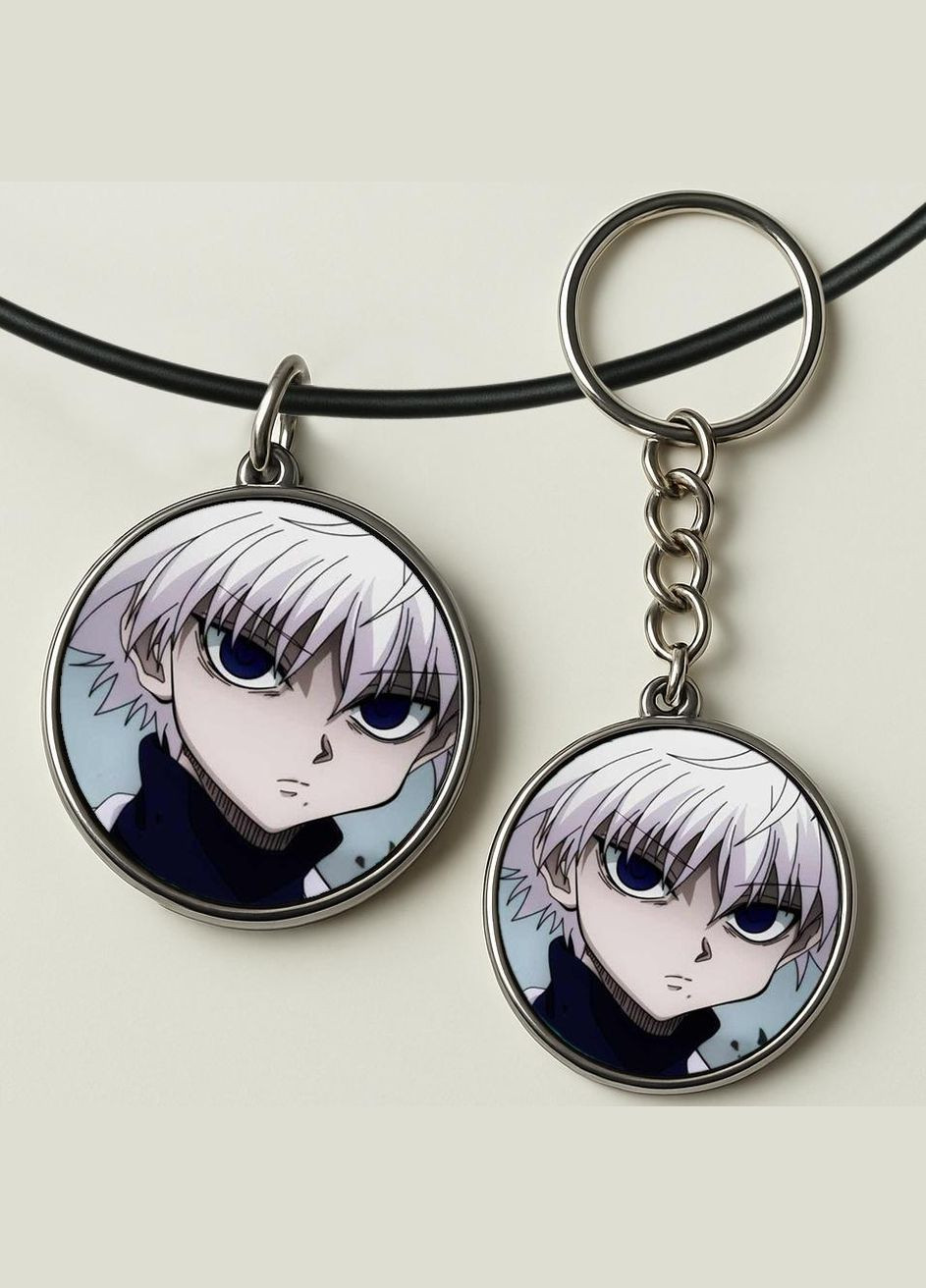 Набор подвеска (кулон) и брелок Аниме Хантер х Хантер #06 (подарочный набор) No Brand (332633889)