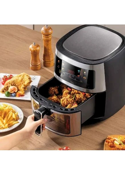 Фритюрниця без олії мультипіч 3500W ZP-111 сенсорна аерофрітюрниця з таймером 7л. No Brand (389479273)
