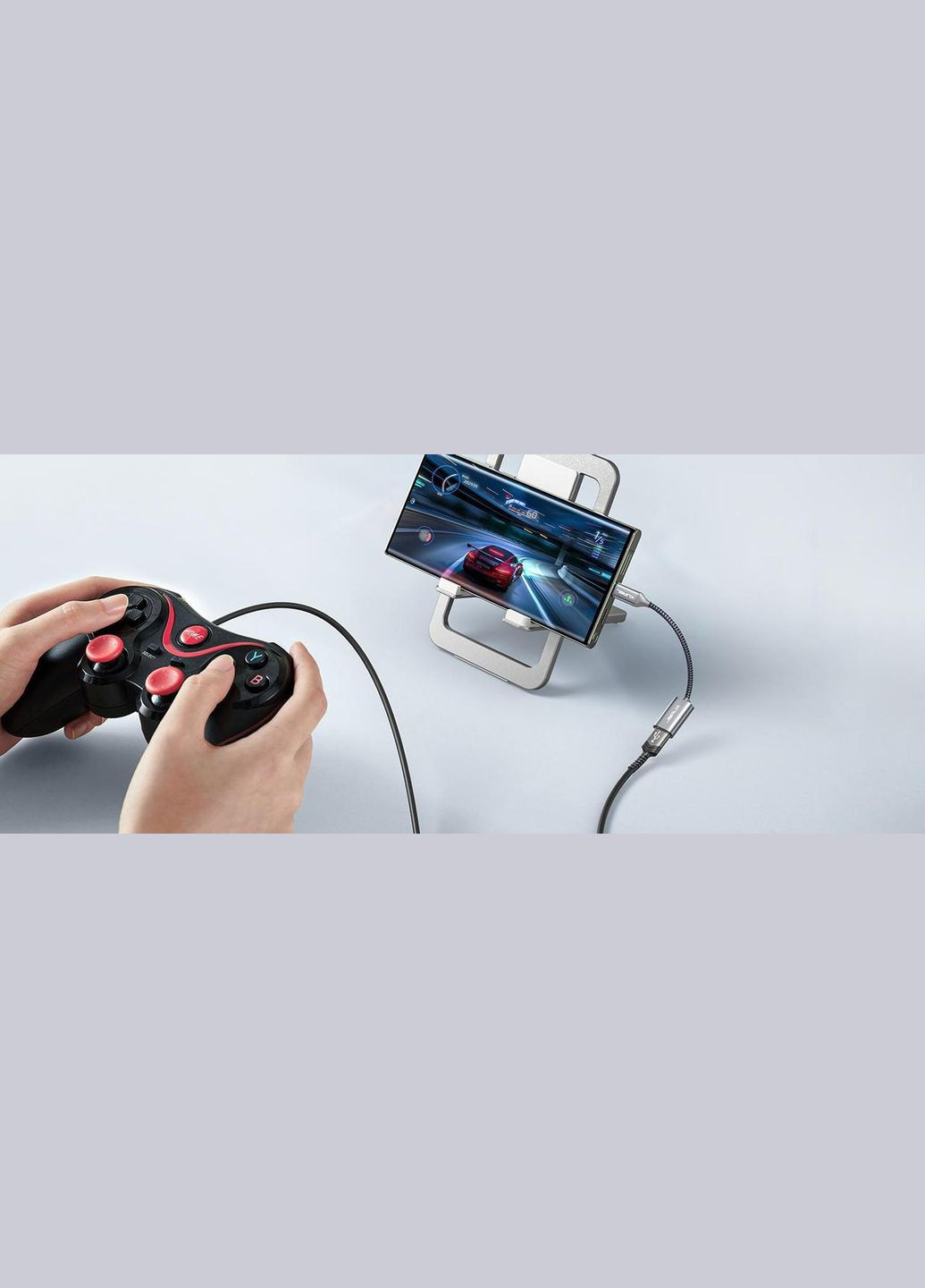 Адаптерпереходник USB C to USB 3.0 5Gbps 0.15м серый Jsaux (315696393)