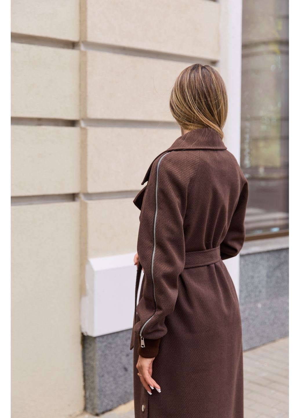 Темно-коричневое демисезонное Пальто MN