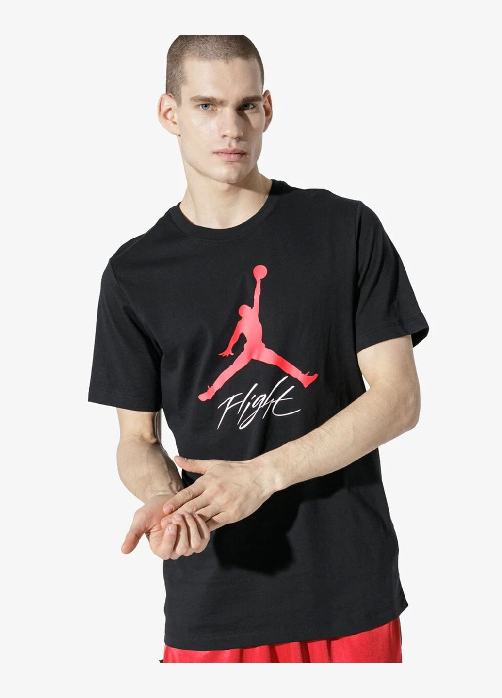 Черная футболка мужская jumpman flight ao0664010 черная Jordan
