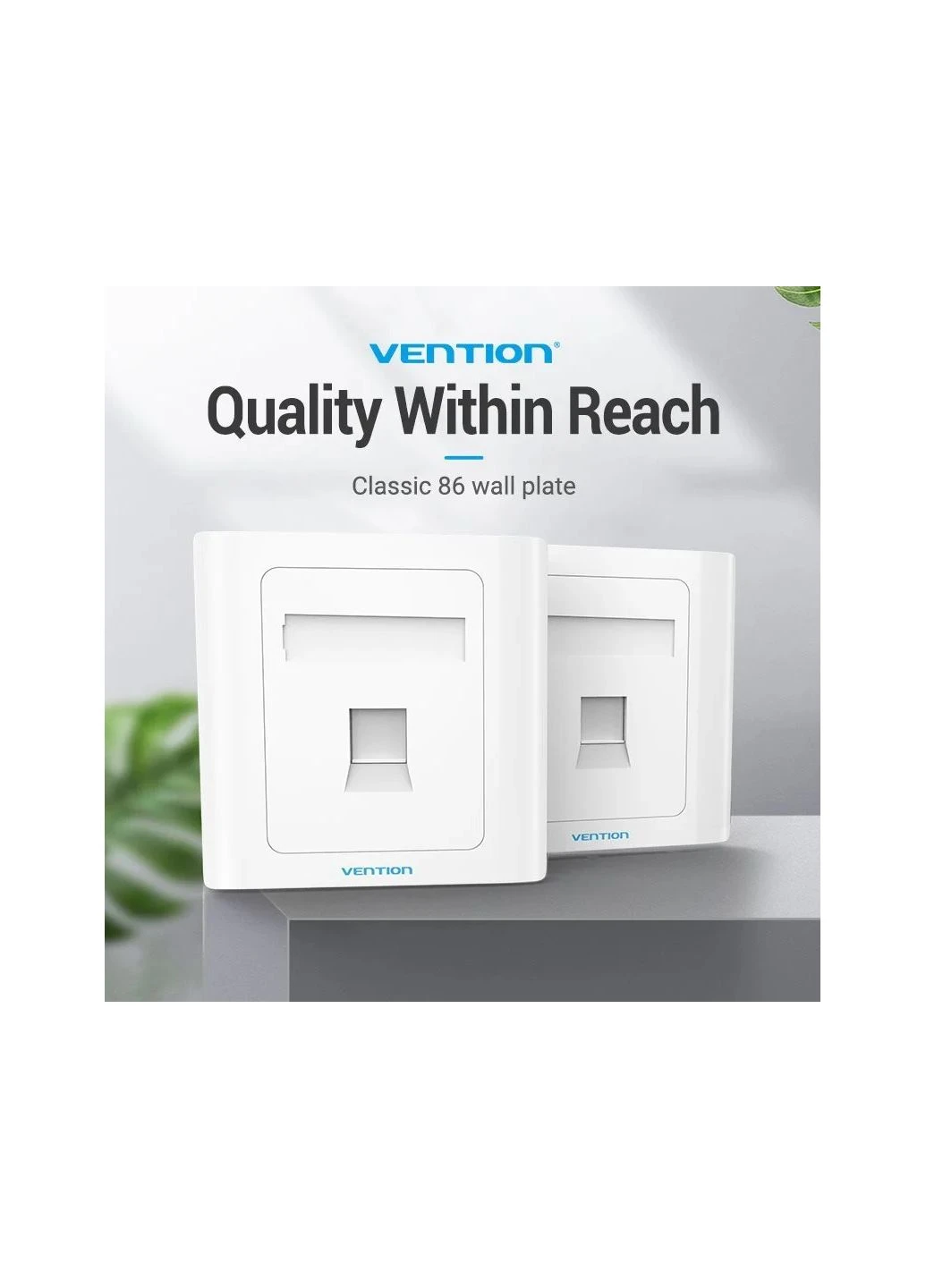 Сетевой разъем 1 Port keystone Jack Wall Plate White 86 Type (IFAW0) Vention 1 Port 86 Type (378306412)