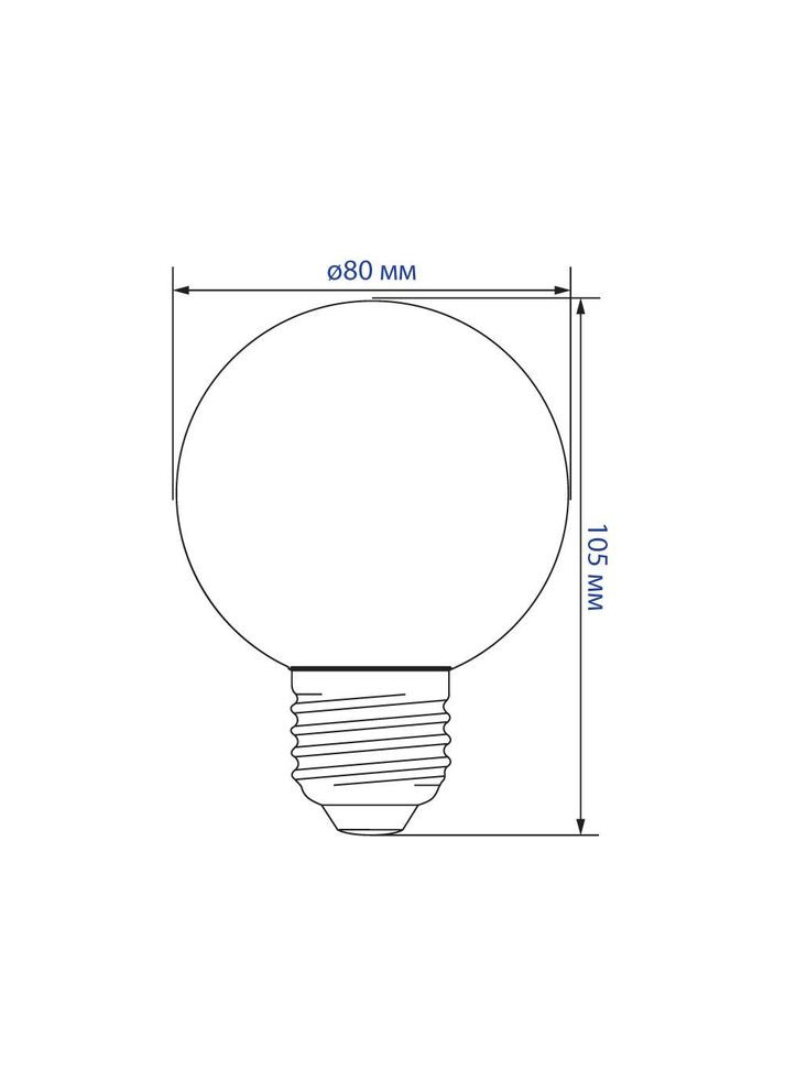 Світлодіодна лампа LB-381 1 Вт E27 RGB Feron (361066716)