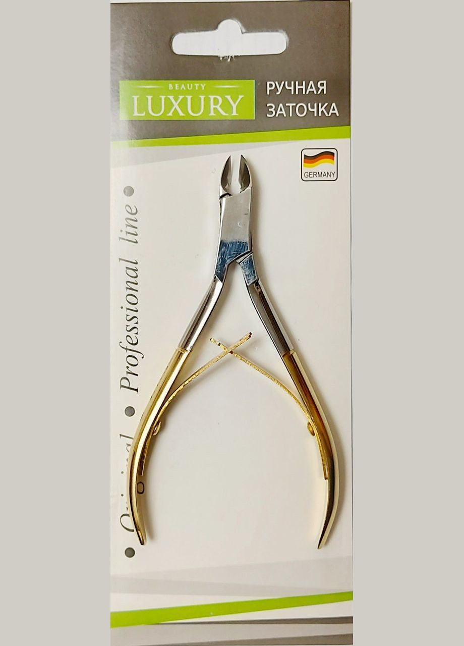 Кусачки для шкіри 10 мм для кутикули золоті KM08 Luxury (331905630)