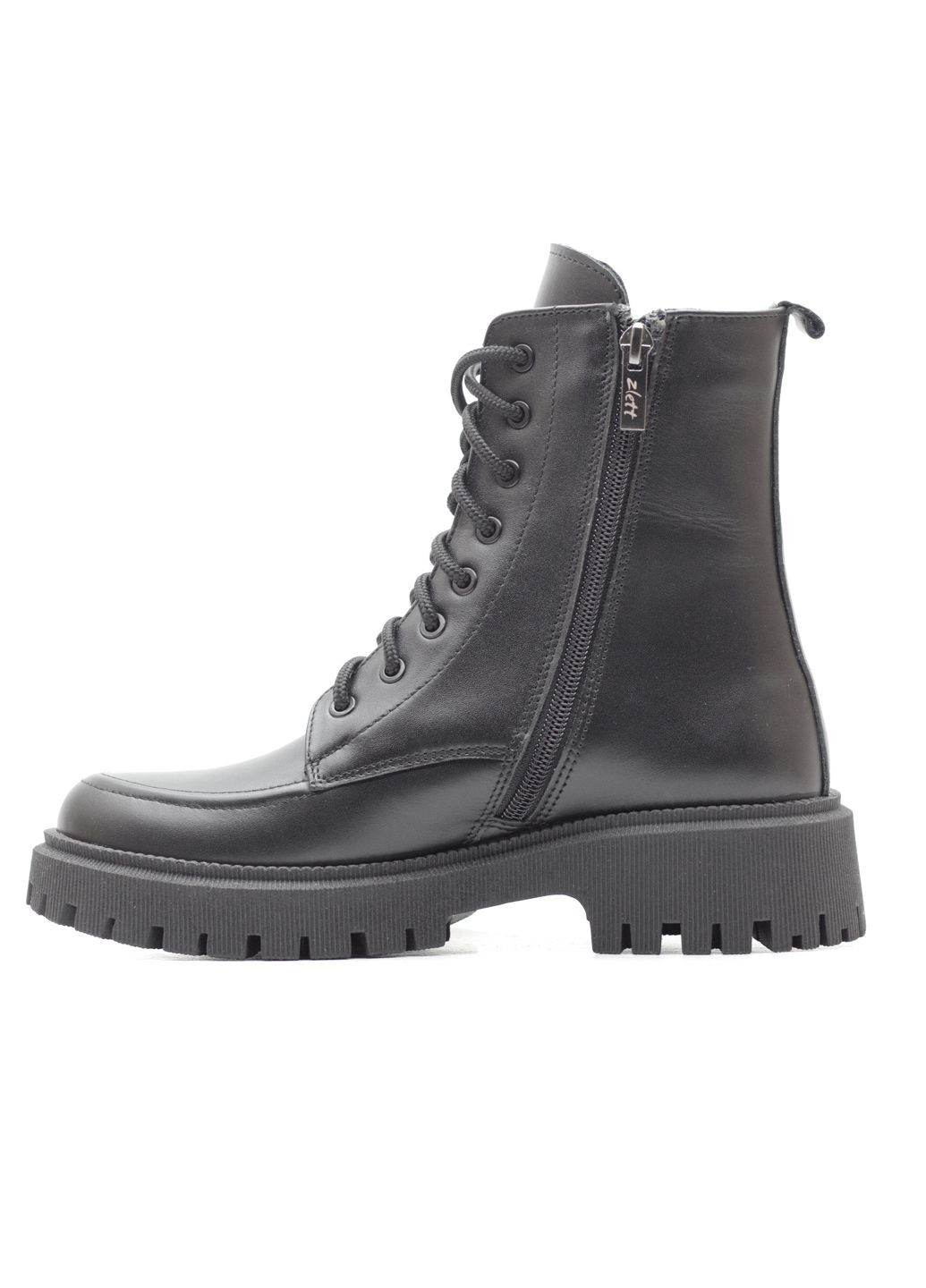 Зимние ботинки женские из натуральной кожи мех тимберленды Zlett