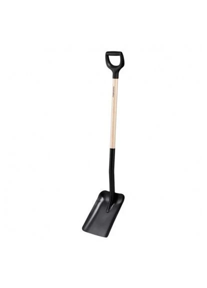 Лопата совкова з дерев’яною ручкою Solid (1066723) Fiskars (382384500)