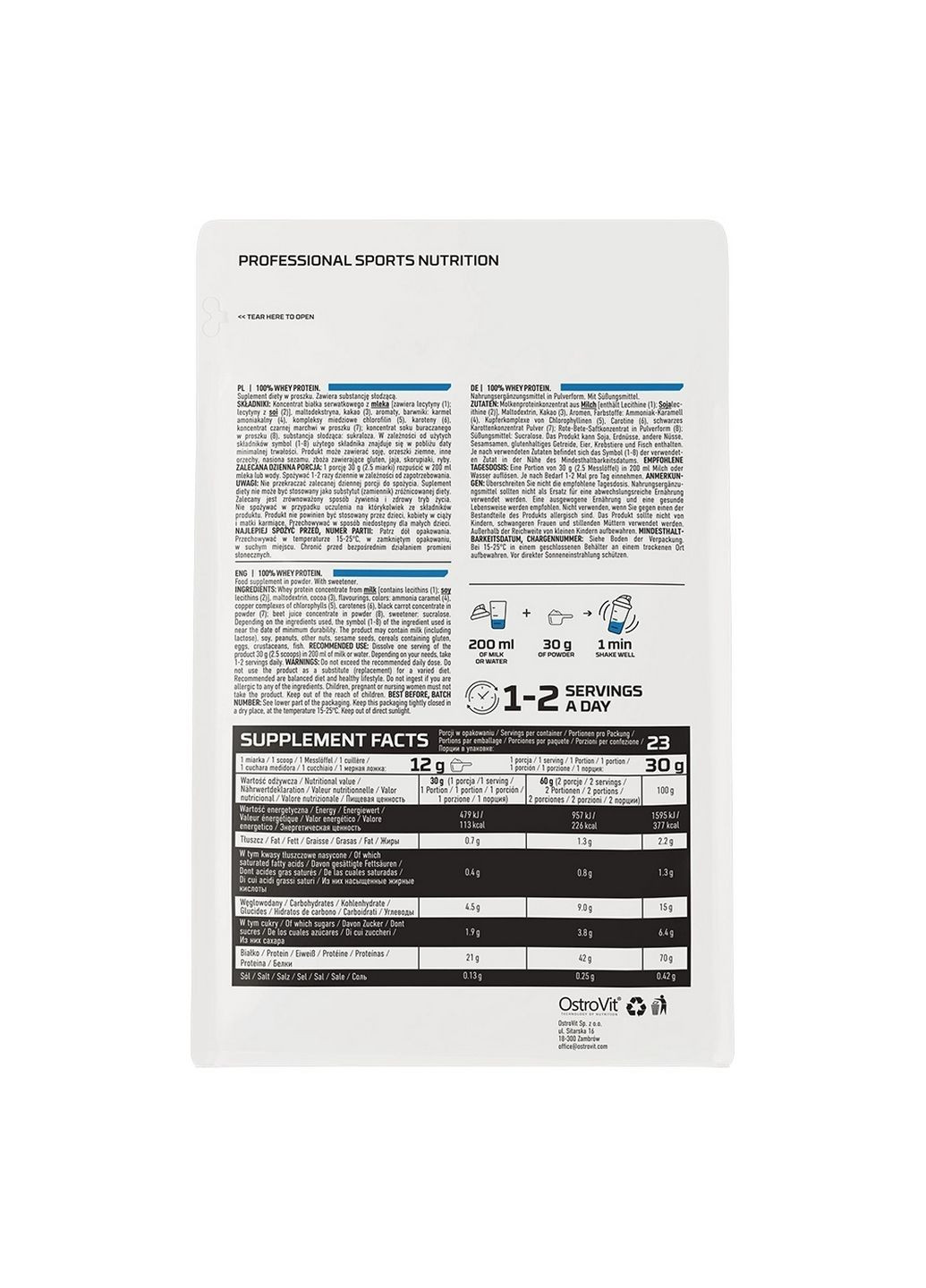 Протеин Whey Protein, 700 грамм Арахисовое масло Ostrovit (294925718)