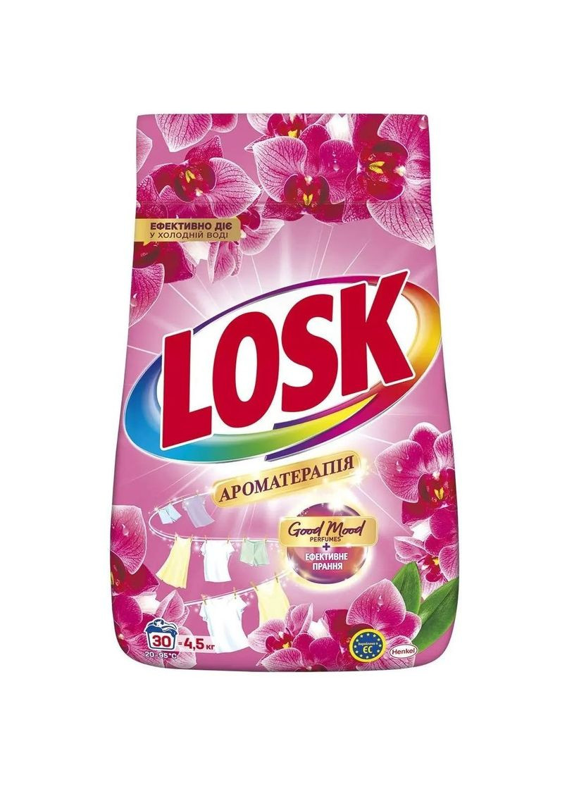 Стиральный порошок Ароматерапия Эфирные масла и аромат Малазийского цветка, 4.5 кг Losk 9000101805604 (331790296)
