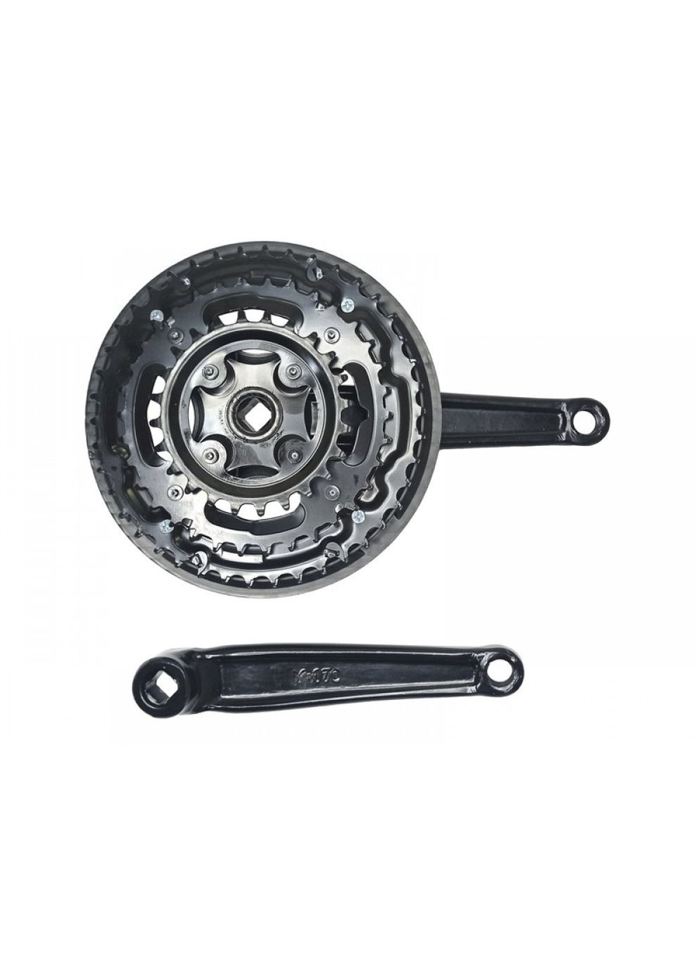 Шатун сталевий 24/34/42T 170 мм NSS-3002 — потрійна система для велосипеда, Saiguan (370876900)