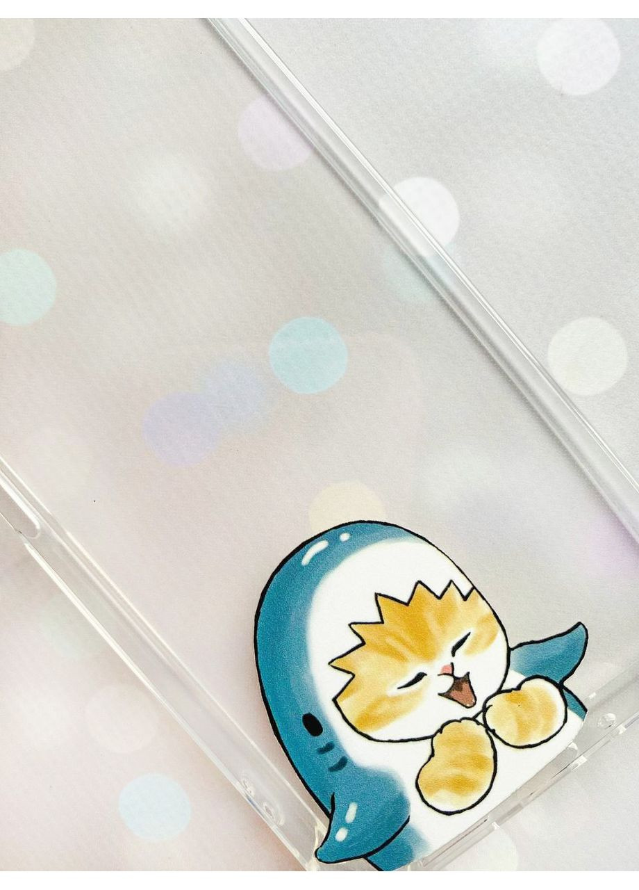 Чохол з потовщеними кутами на Samsung Galaxy S24:: Котик Акула (принт 376) CASE CONTROL (360701866)