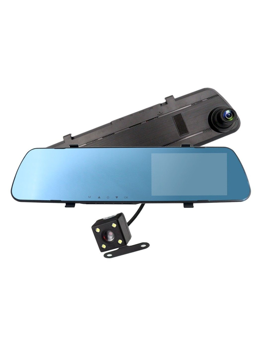 Автомобільний відеореєстратор-дзеркало Black Box V8 1080p з камерою заднього виду Black Inspire (300775740)