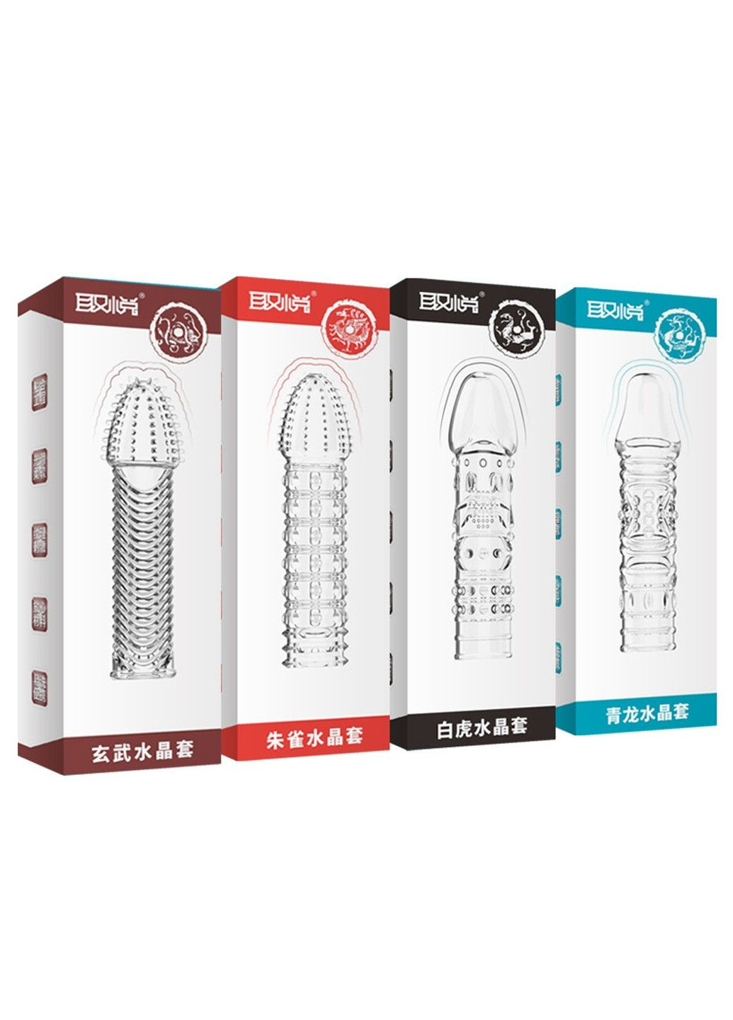 Насадка презерватив із шипами Basaltic We Love (284279330)