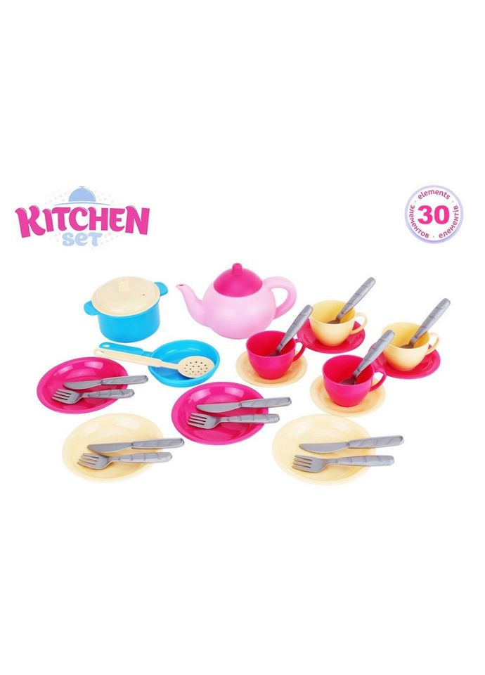 Детский набор посуды "Маринка №11" 1653TXK Игрушечный кухонный набор в сетке No Brand (333940431)