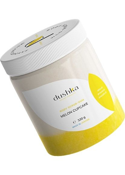 Скраб-жуйка для тіла "Динний капкейк" Body Scrub-Gum Melon Cupcake 330g (1200340-136189) DUSHKA (368629600)