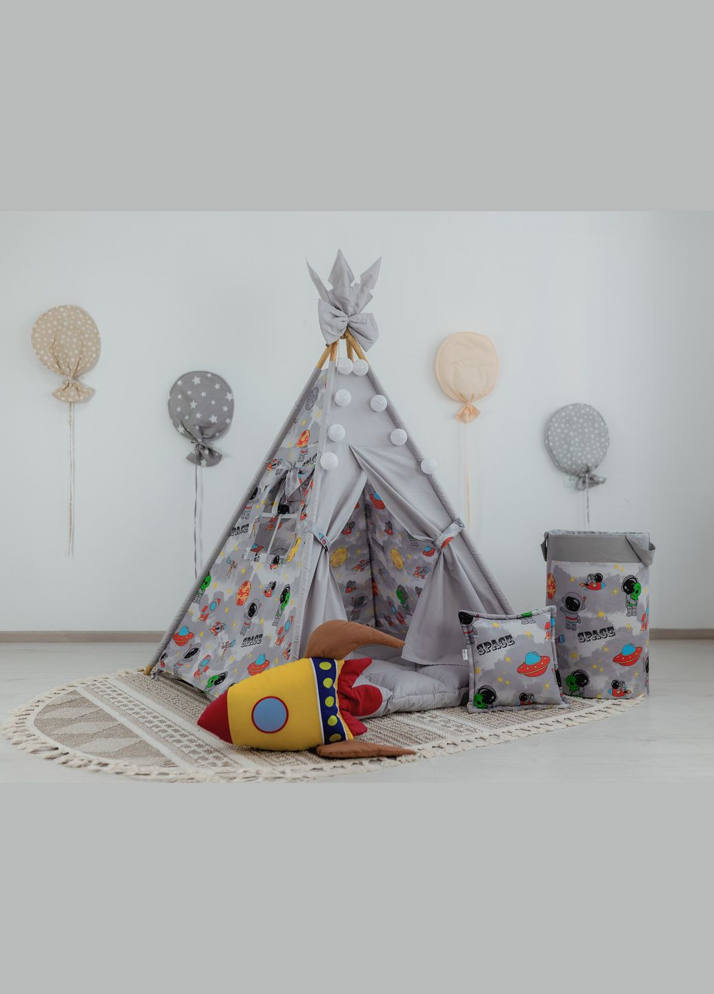 Вигвам Космос с ковриком БОН БОН + корзина для игрушек. Полный комплект! No Brand (316257354)