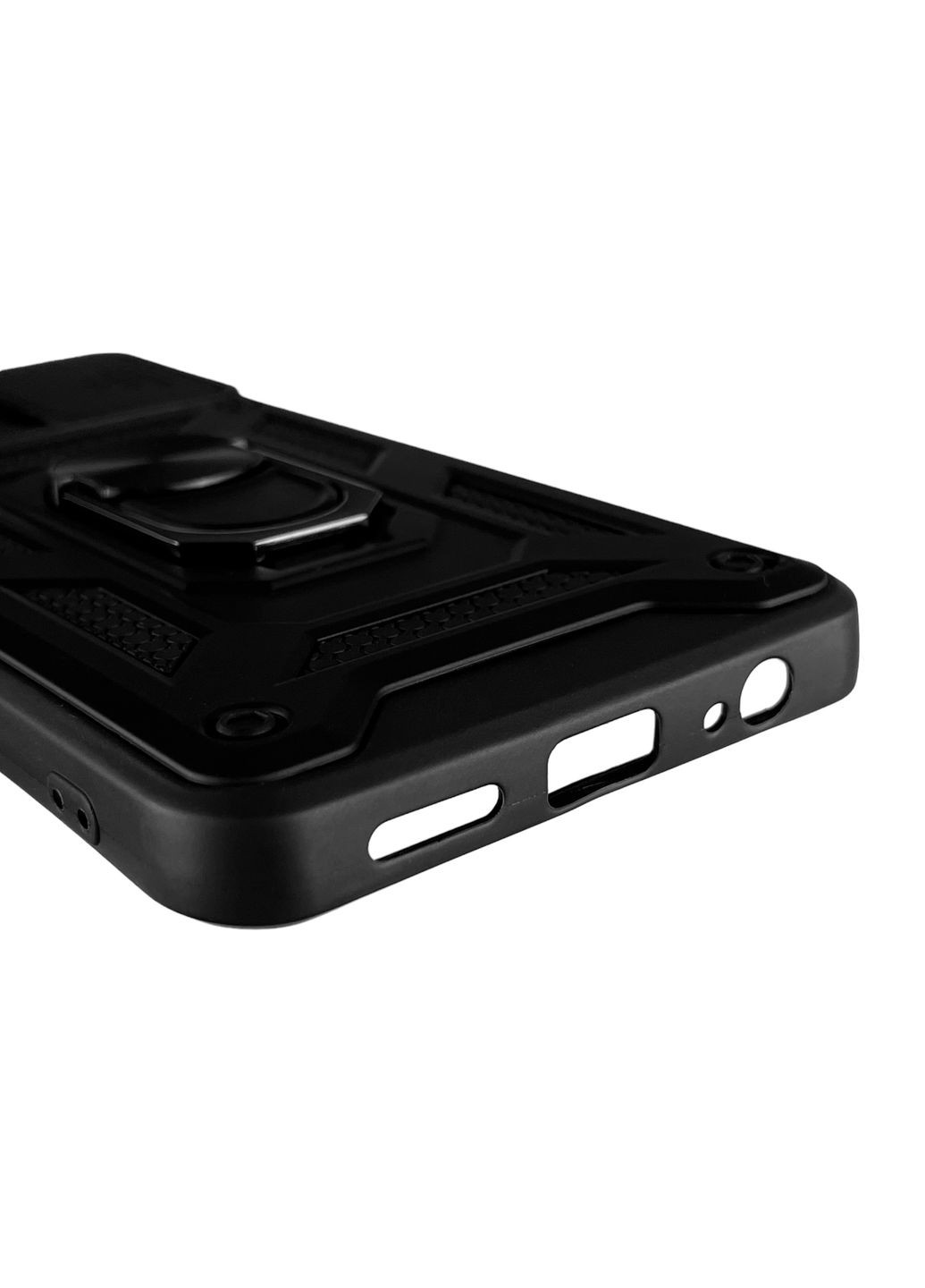 Чехол для Redmi Note 10S бронированный с кольцом-держателем со шторкой на сяоми редми нот 10с чёрный rg1 Xiaomi (366019327)