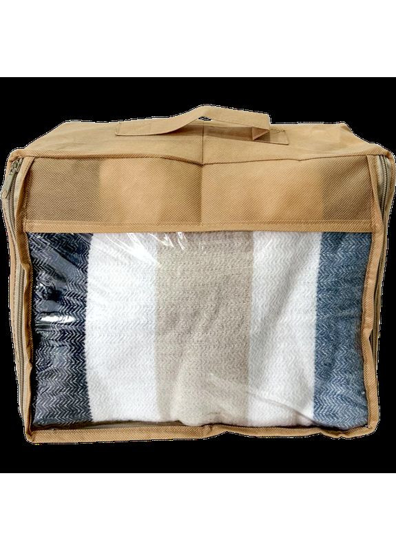 Средняя дорожная сумка для вещей с ручкой и прозрачной вставкой P002 30x27x12 см () Organize (276838324)