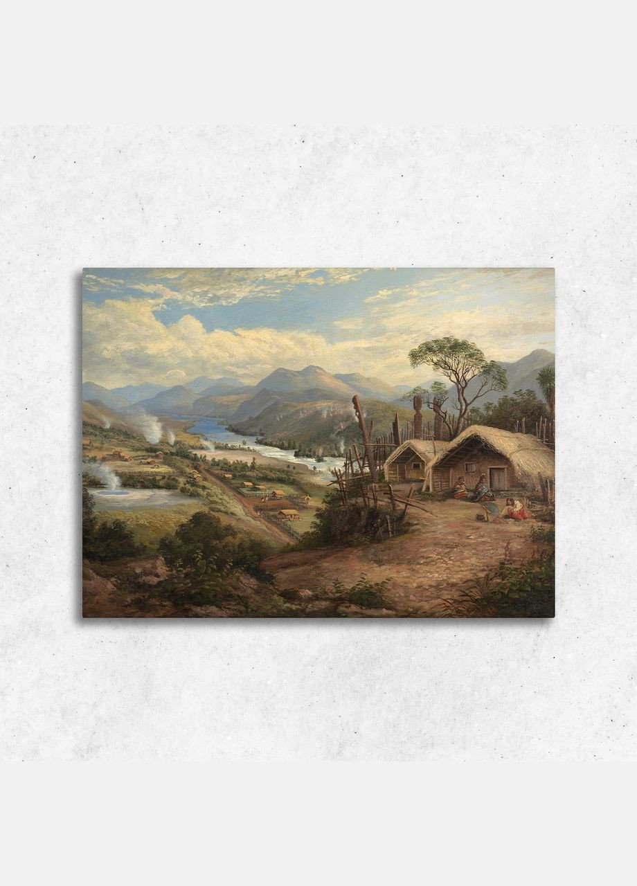 Друк на полотні Поселення давніх людей 40x60 No Brand (346496007)