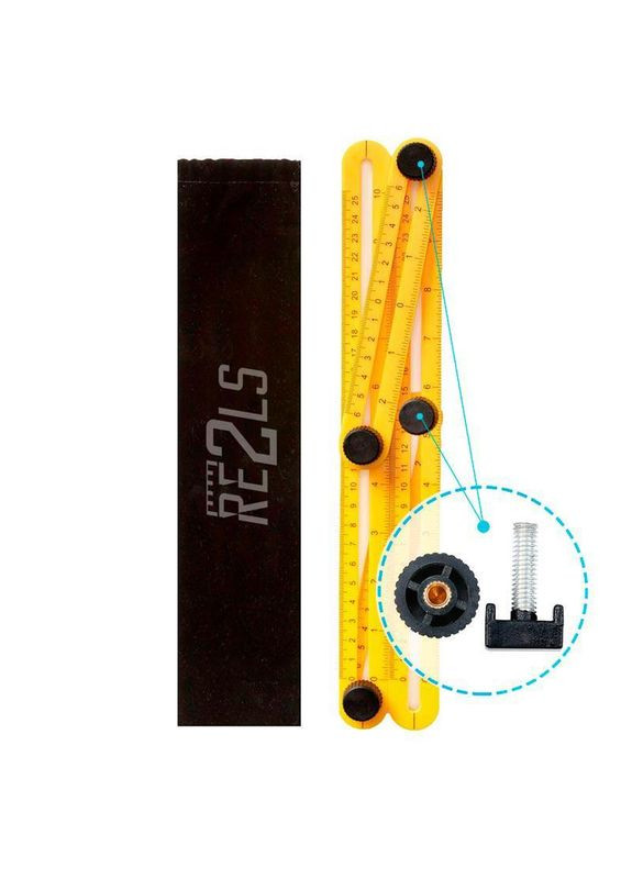 Шаблометр ручной профессиональный для плитки, дерева строительный Re2ls ABS-пластик О+ Losso (327041525)