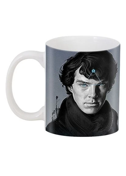 Чашка з принтом Шерлок Холмс Sherlock CP 03.440 Кружка керамічна 0,33 GeekLand (378965772)
