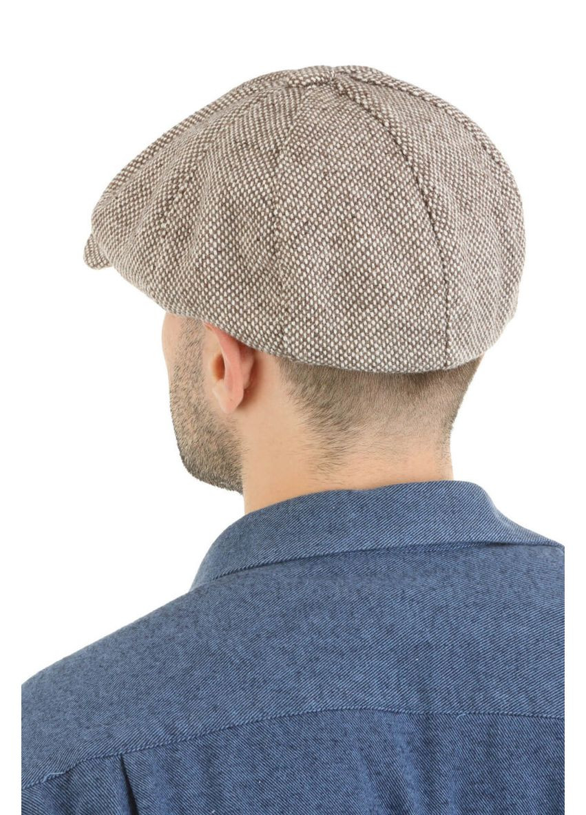 Кепка восьмиклинка гаврош меланж коричневая с белым (SC50212) Shlyapka (295922820)