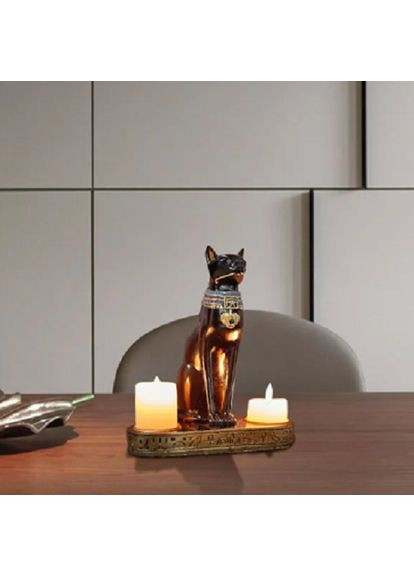 Подсвечник из смолы египетская кошка богиня Бастет No Brand (292319841)