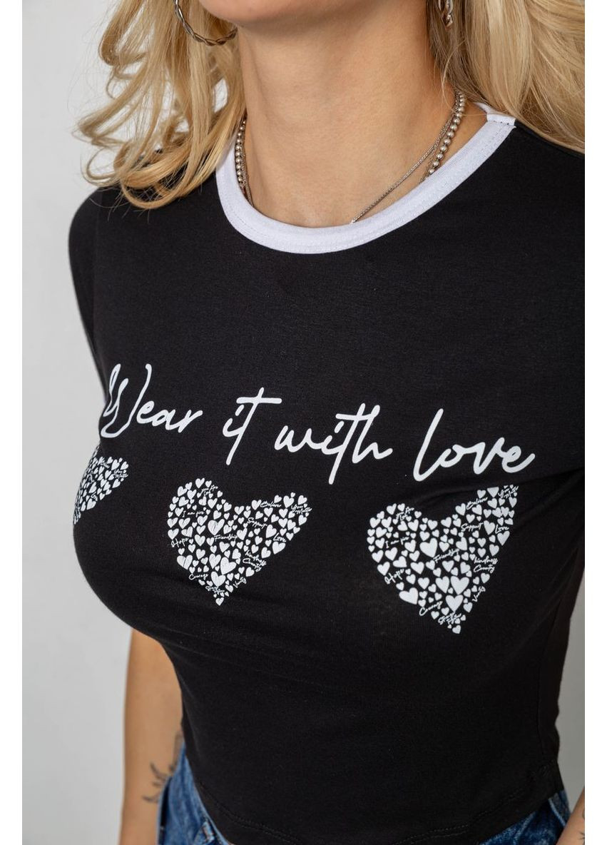 Футболка-топ жіноча з принтом Sport Line - (356078914)