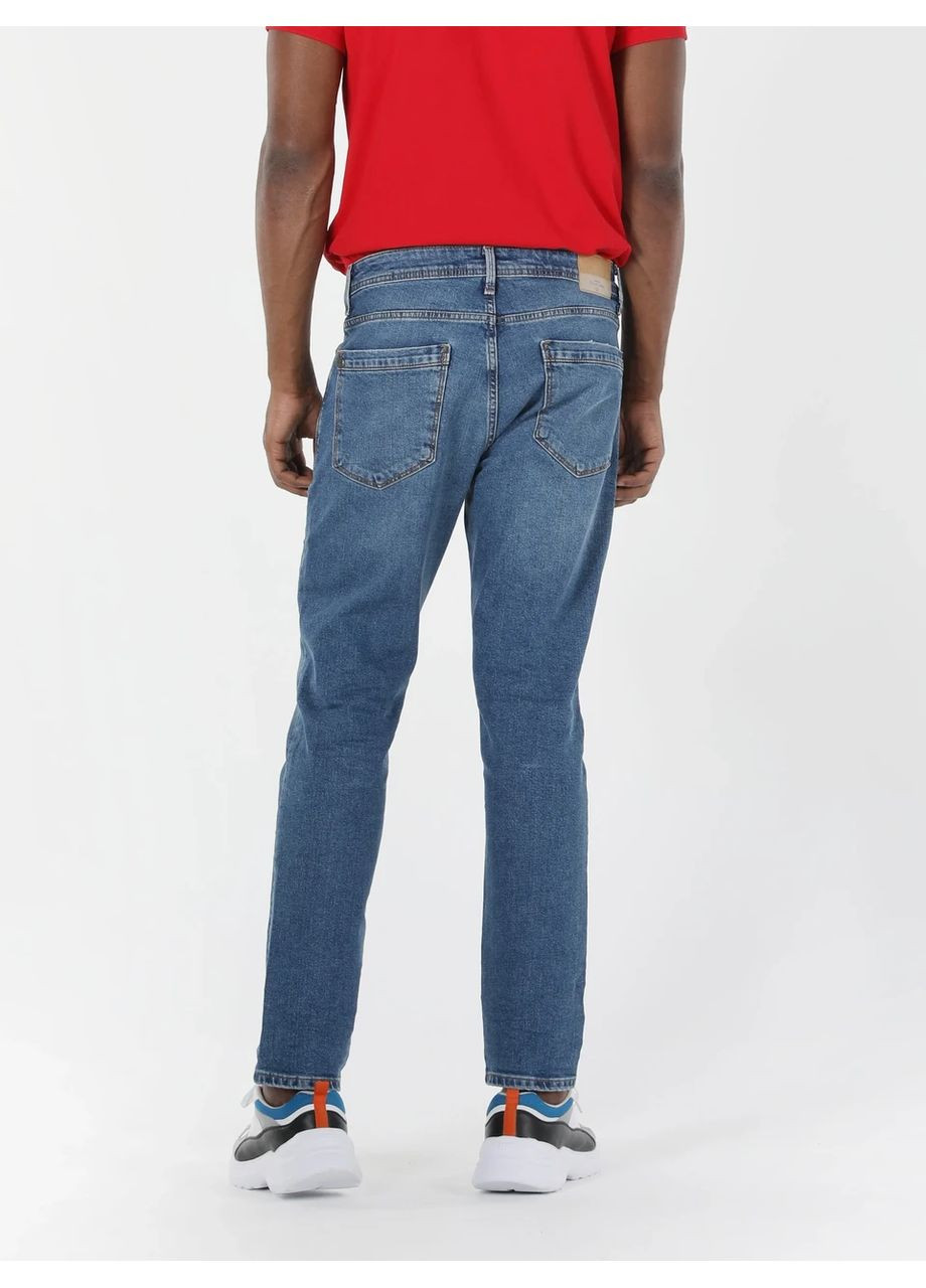 Голубые джинсы colins мужские прямые стрейч классика 32 голубые Colin's