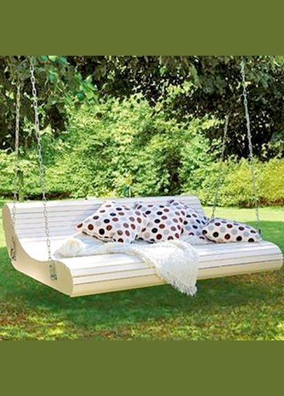 Диван-гойдалка садова з дерева Гафсі зефір (СКЛ-001320) No Brand (328960368)