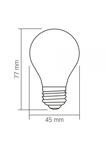 LED лампа Filament VLDG45MO 4W E27 3000K Porcelain dimmable (VL-DG45MO) Videx (305755254)