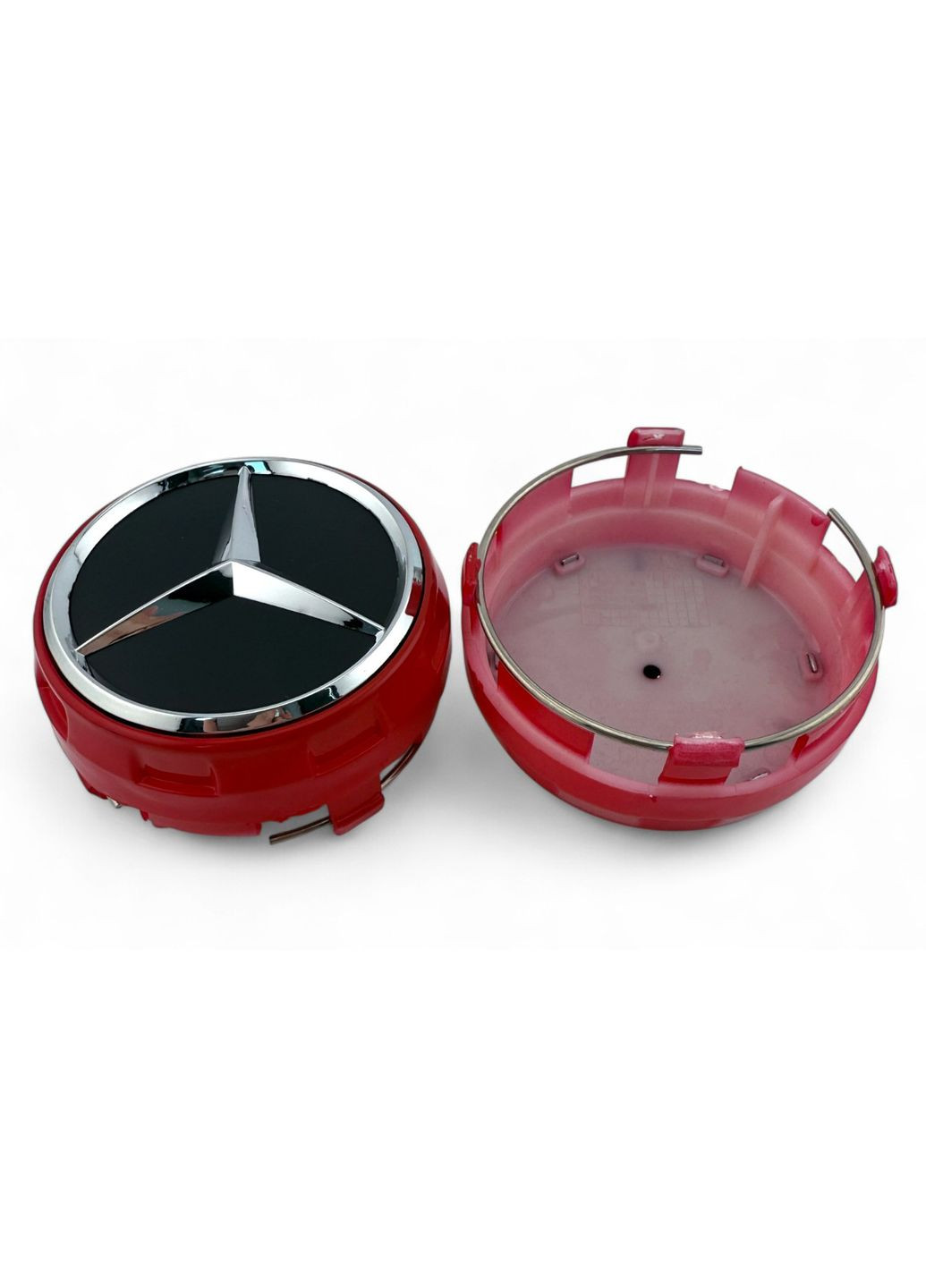Колпачки в диски Мерседес заглушка для дисков Mercedes 75/68 мм. Красные (1 шт.) Mercedes-Benz (354698309)