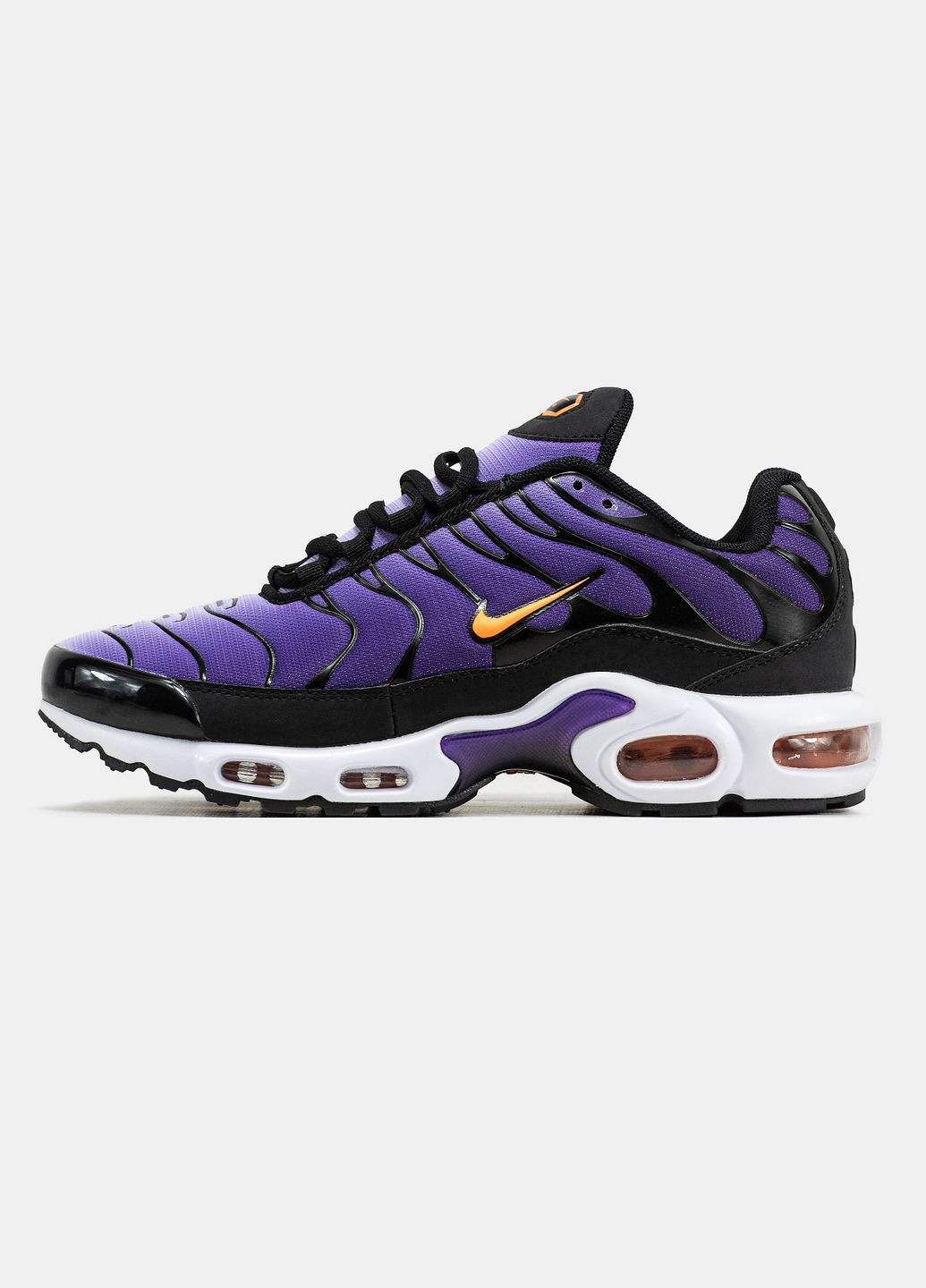 Фиолетовые демисезонные кроссовки мужские и женские nike air max tn plus purple | найк аир макс тн плюс фиолетовые No Brand
