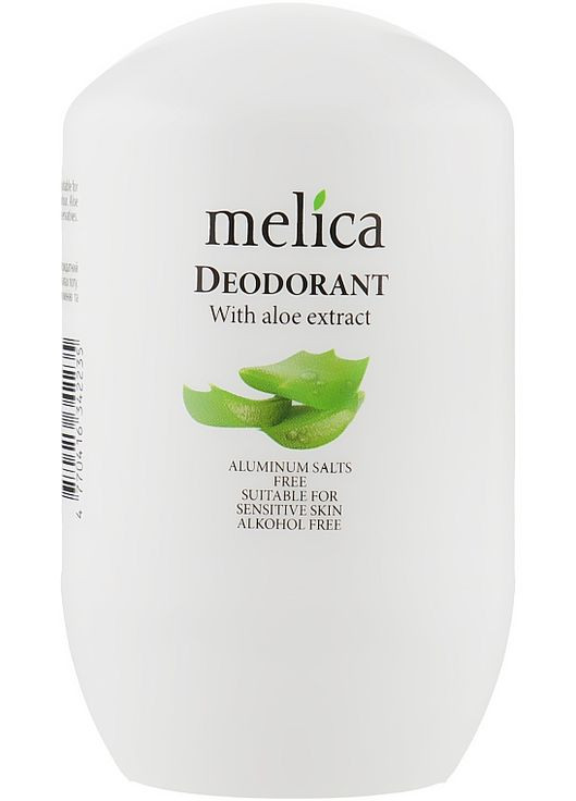 Дезодорант з екстрактом алое With Aloe Extract Deodorant 50ml (206729-22768) Melica Organic (369136469)