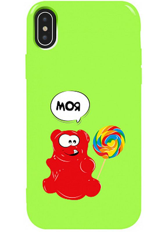 Чехол-накладка Pure TPU 2mm Print Case Apple iPhone XS Max #14 Valera Candy Green Toto (301781626)