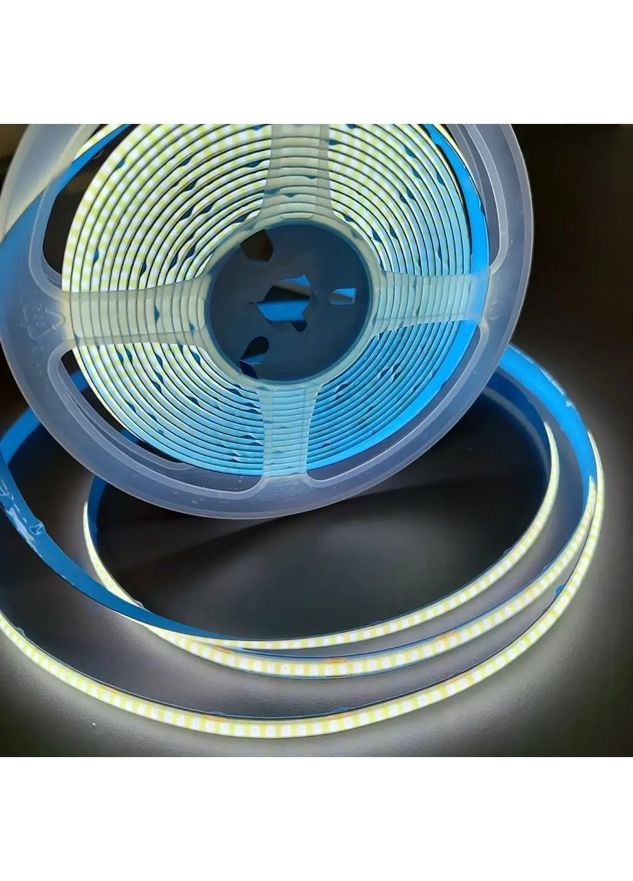 Світлодіодна стрічка COB 8мм 9Вт/м 320 LED/м IP20 MTK-320WСОВ-24 (6000-6500К) білий (5м) MOTOKO (370259053)