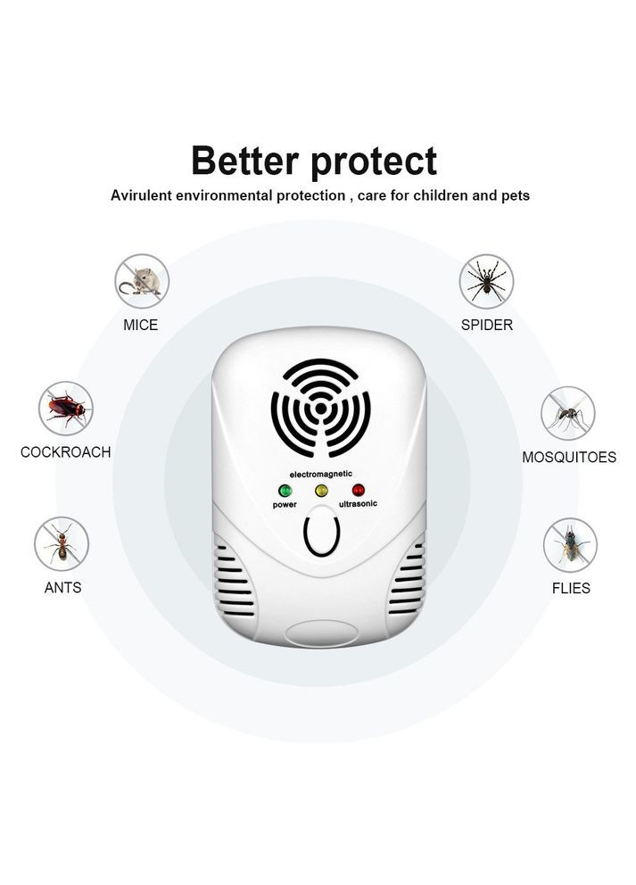 Відлякувач електромагнітний з ультразвуком від мишей, тарганів, різних комах ( код: DC-9001 ) Ultra (331902334)
