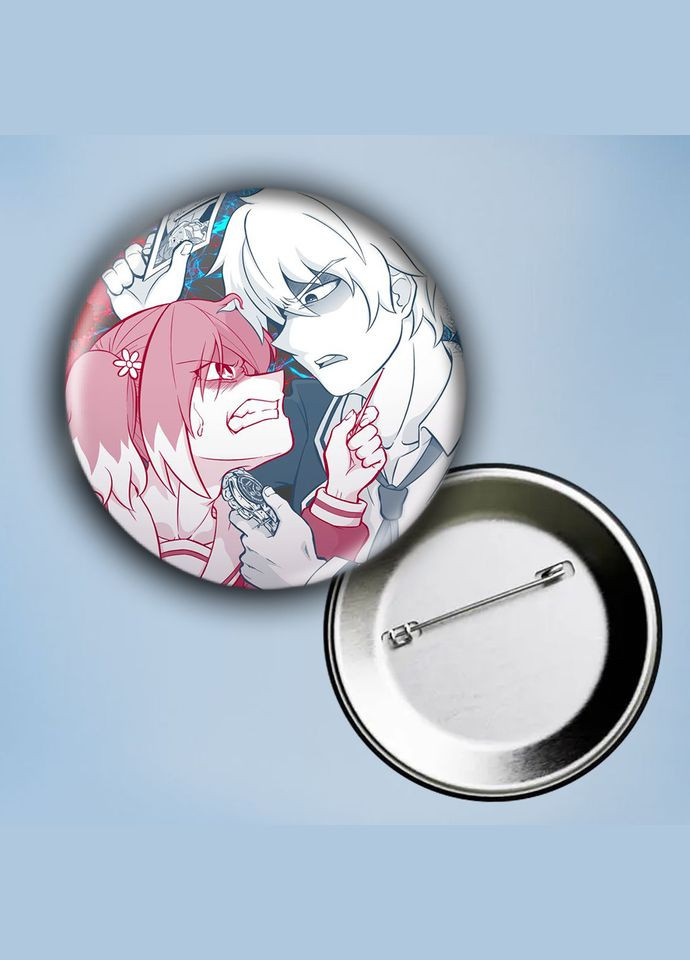 Значок на булавке Аніме Бездарна Нана #1 металевий 56 мм No Brand (304508347)