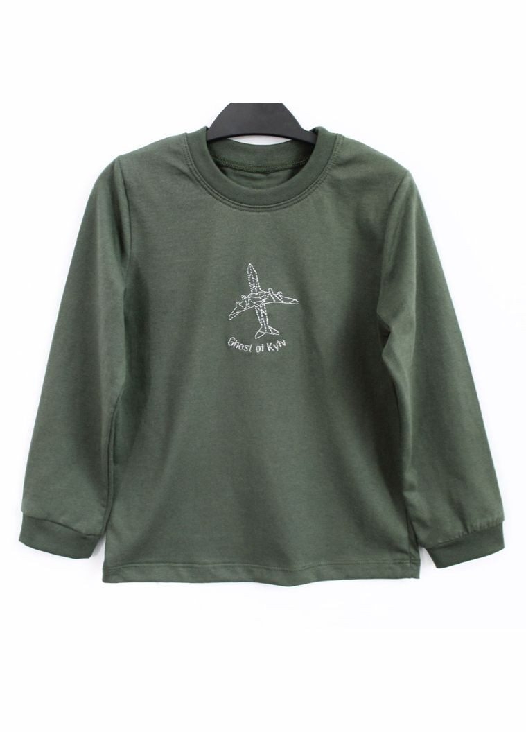 Патриотический детский лонгслив Призрак Киева мальчику Ladan (301026395)