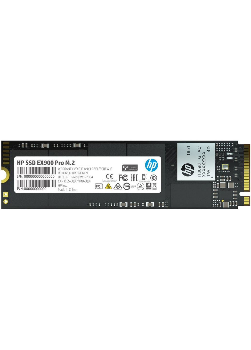 SSD 1Tb EX900 Pro M.2 2280 PCI Ex Gen3 x4 3D NAND, Retail HP (314746715)