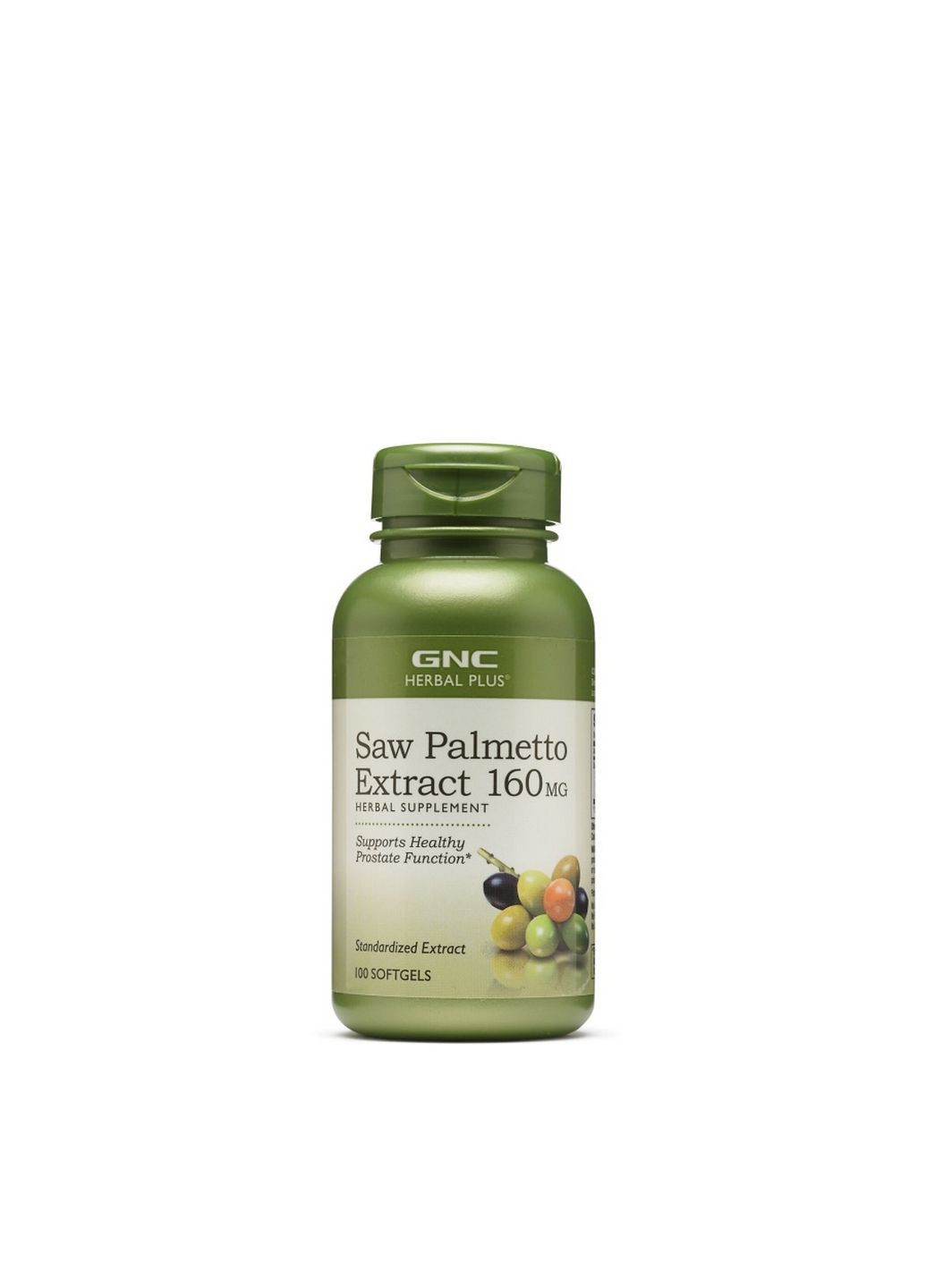 Натуральна добавка Herbal Plus Saw Palmetto Extract 160 mg, 100 капсул GNC (294926632)