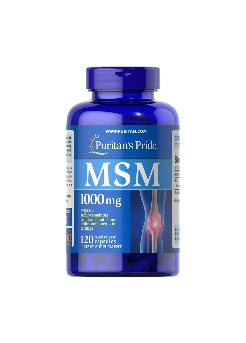 Добавка MSM 1000 mg - 120 caps Puritans Pride (364201573)