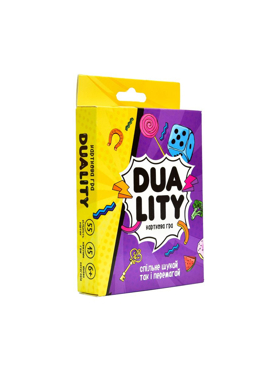Настільна гра для дітей від 6 років Дуалити картонна активна для 2-8 гравців Strateg (362420780)