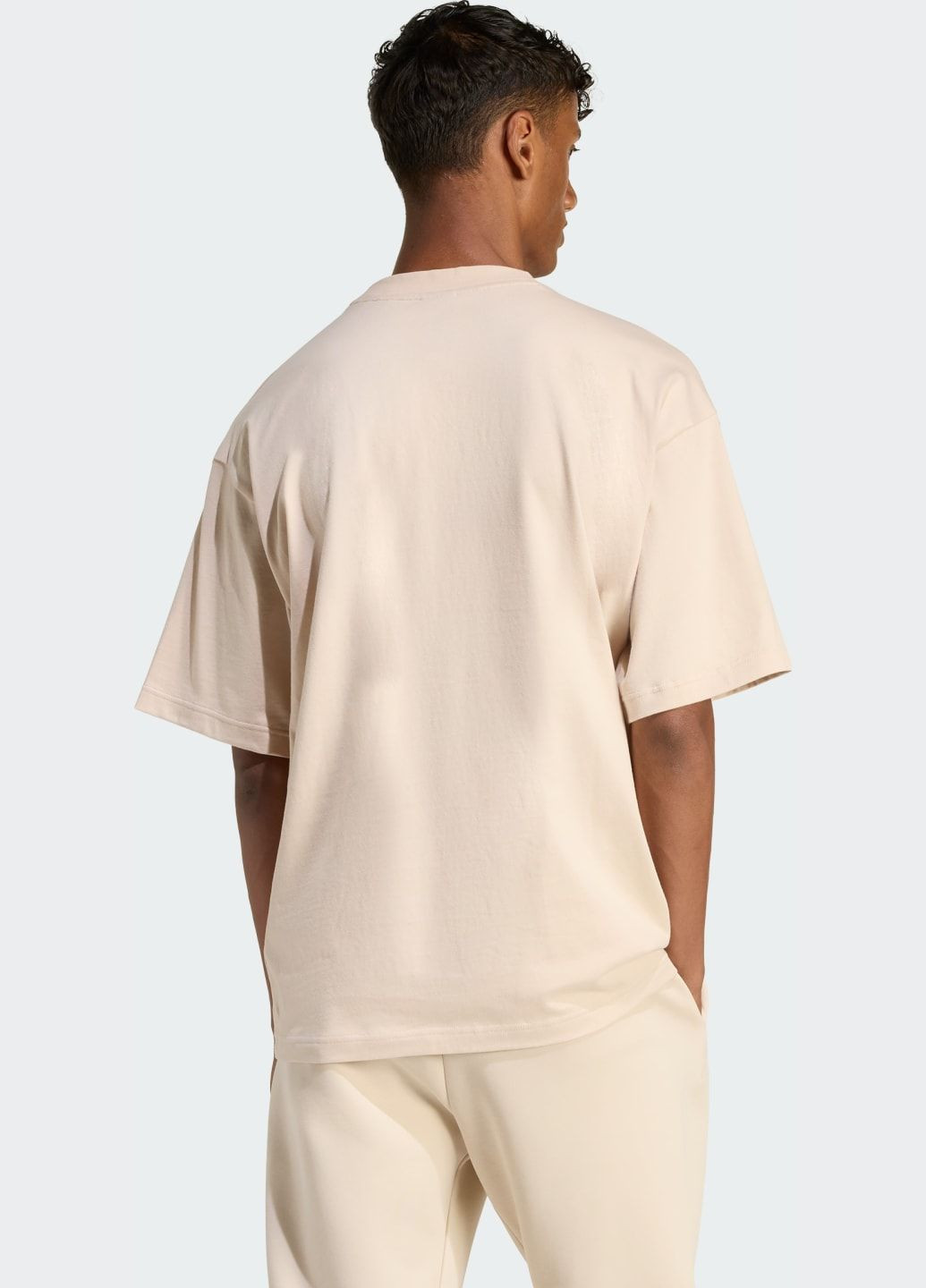 Бежева футболка future icons small logo adidas