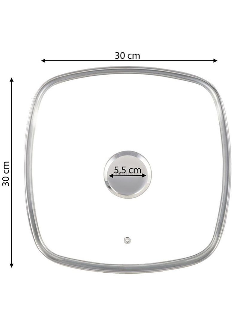 Сковорода-гриль Snow Marble 30см с крышкой и антипригарным покрытием, квадратная Ofenbach (329893151)