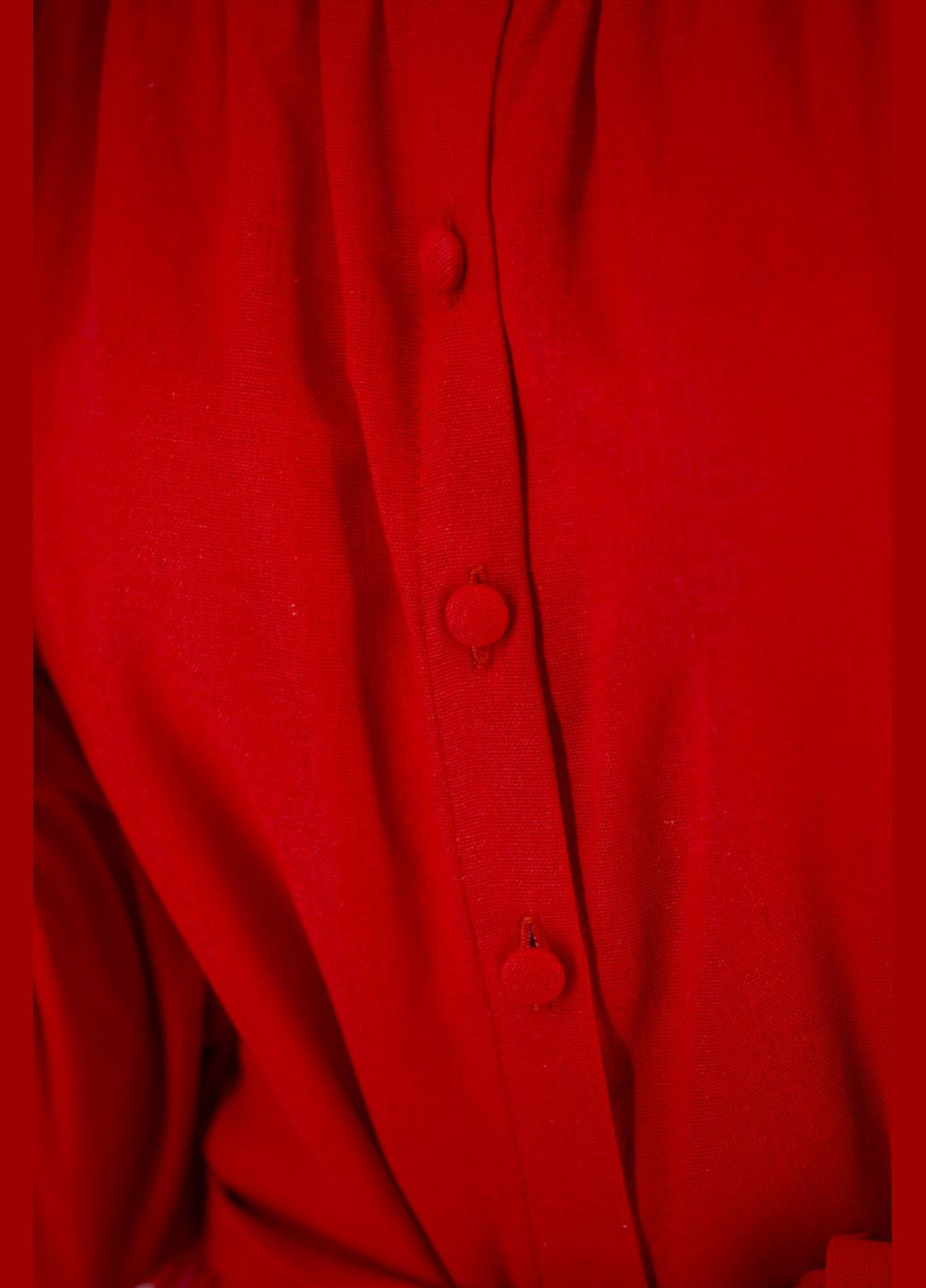 Червона кежуал жіноча літня приталена сукня з бахромою та поясом, без підкладки bella bicchi (, ), 35968 No Brand однотонна