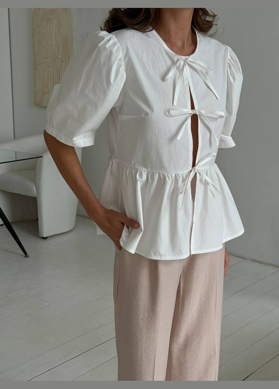 Белая праздничный, повседневный, кэжуал, коктейльный рубашка Україна с коротким рукавом